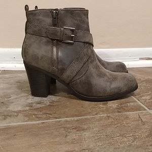 Charcoal ankle booties